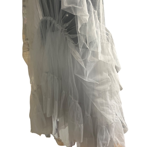 Anthropologie Sheer Tulle Corset Twofer Midi Dress - Picture 11 of 16